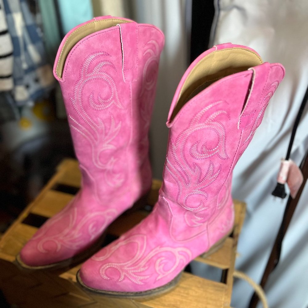 Pink Cowboy Boots